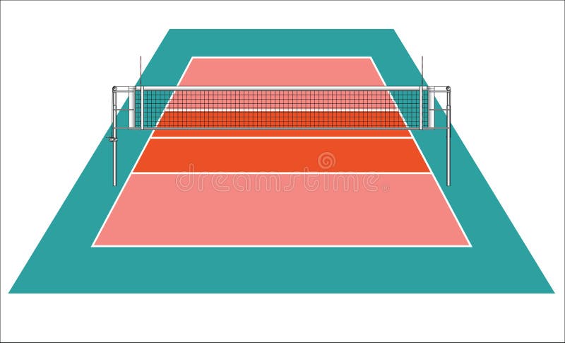 72 Volleyball Court High Res Illustrations - Getty Images