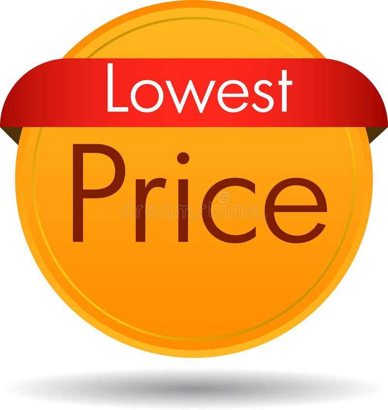 Lowest price button stock vector. Illustration of clipart 120146893