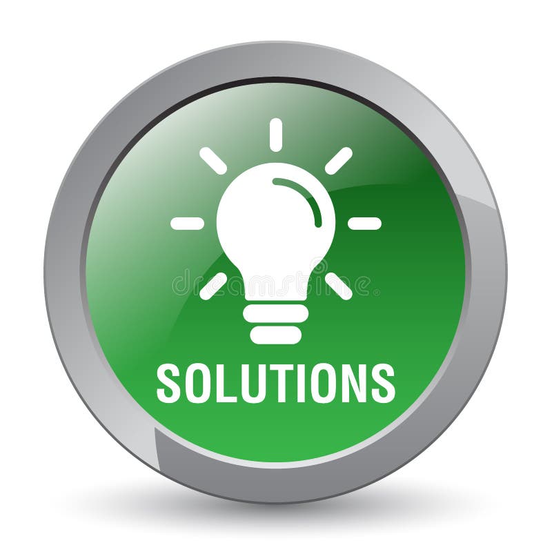 Solutions bulb icon stock vector. Illustration of design 127093546