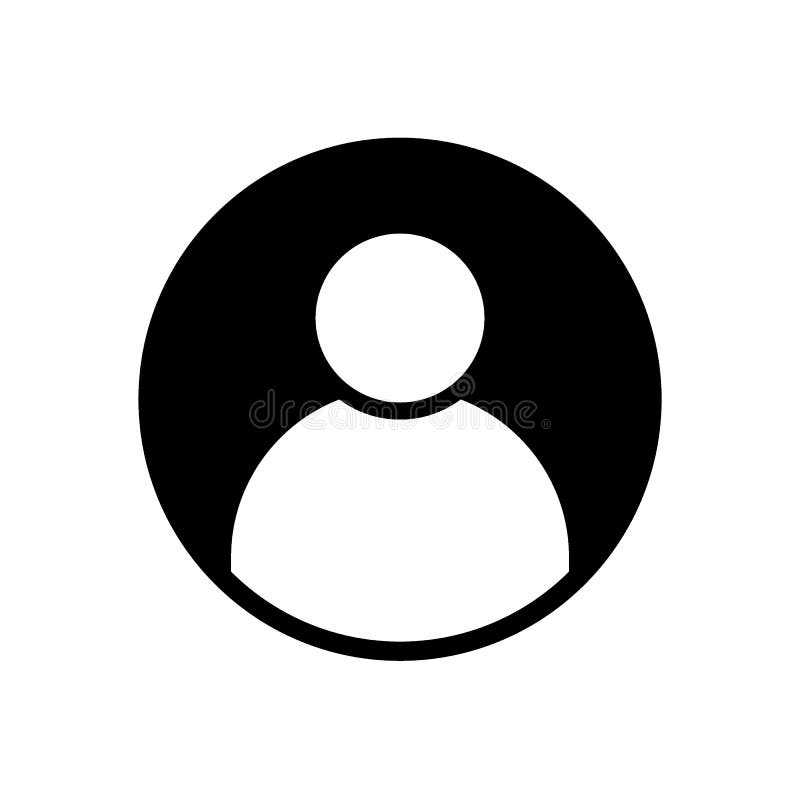 User profile avatar black solid icon