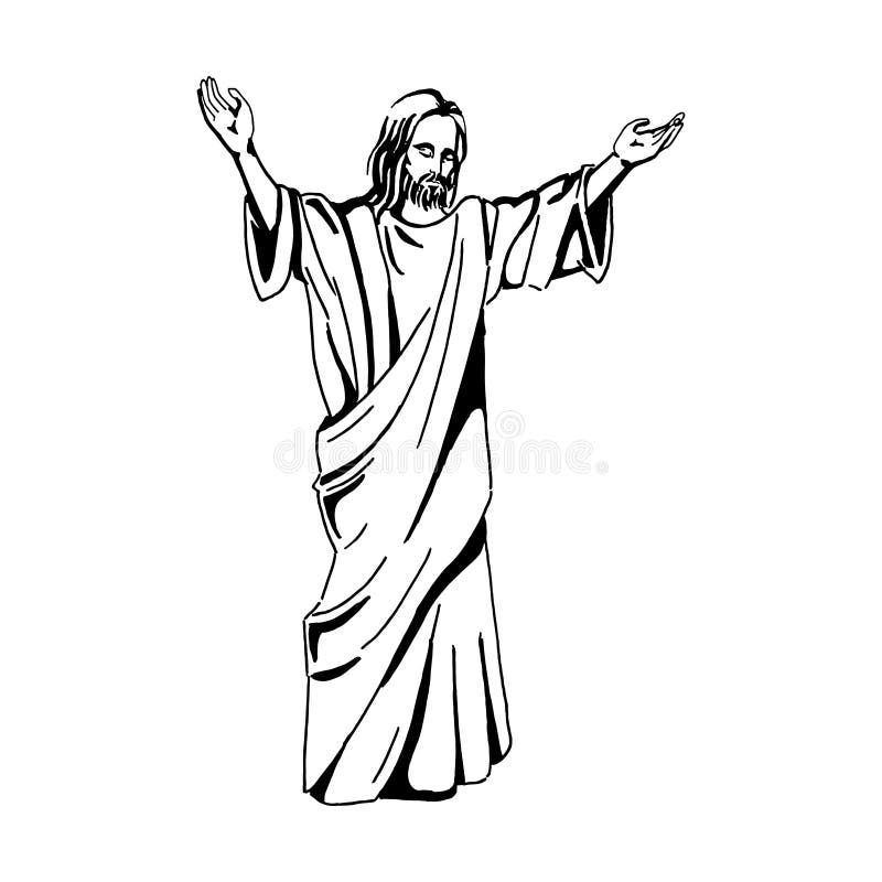 Vector Illustration of Jesus Christ, God and Bible Stock Vector ...