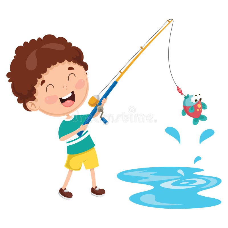 Fishing Kid Stock Illustrations – 4,700 Fishing Kid Stock