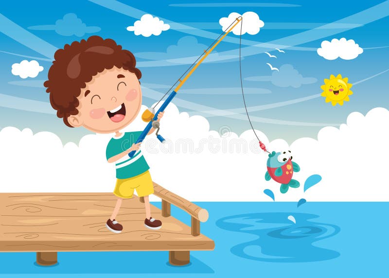 Fishing Kid Stock Illustrations 2 3 Fishing Kid Stock Illustrations Vectors Clipart Dreamstime