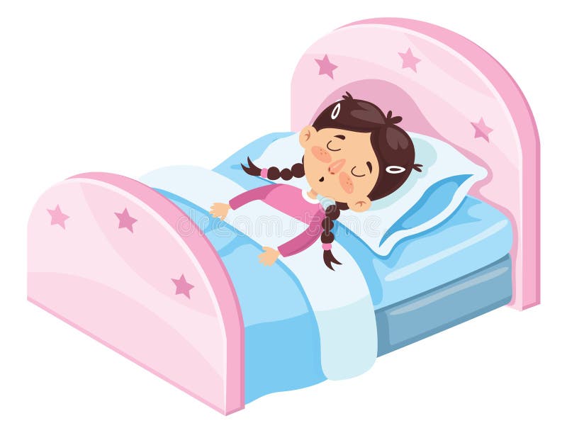 Vector Illustration Of Kid Sleeping Stock Vector Illustration Of