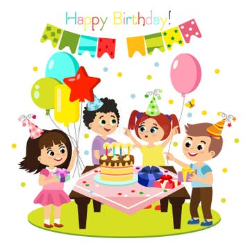 Kids Party Stock Illustrations – 177,151 Kids Party Stock Illustrations ...