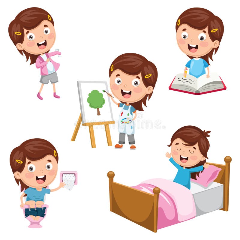 daily routine clipart pictures free