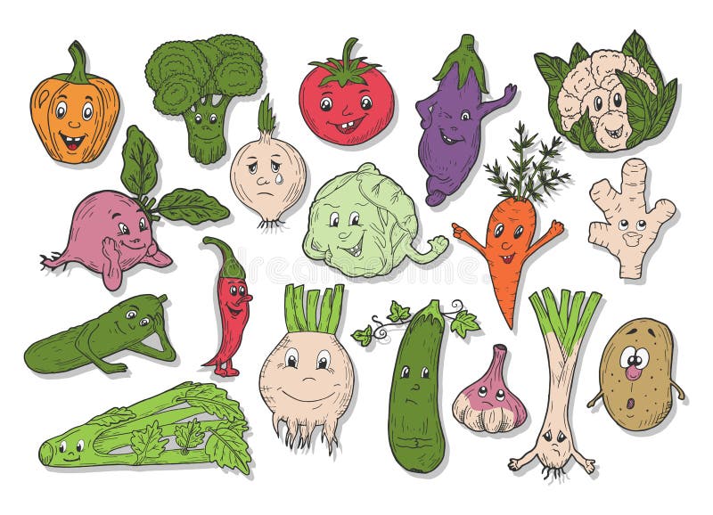 Kids vegetables with faces stock vector. Illustration of fresh - 131934007 Kids vegetables with faces stock vector. Illustration of fresh - 131934007