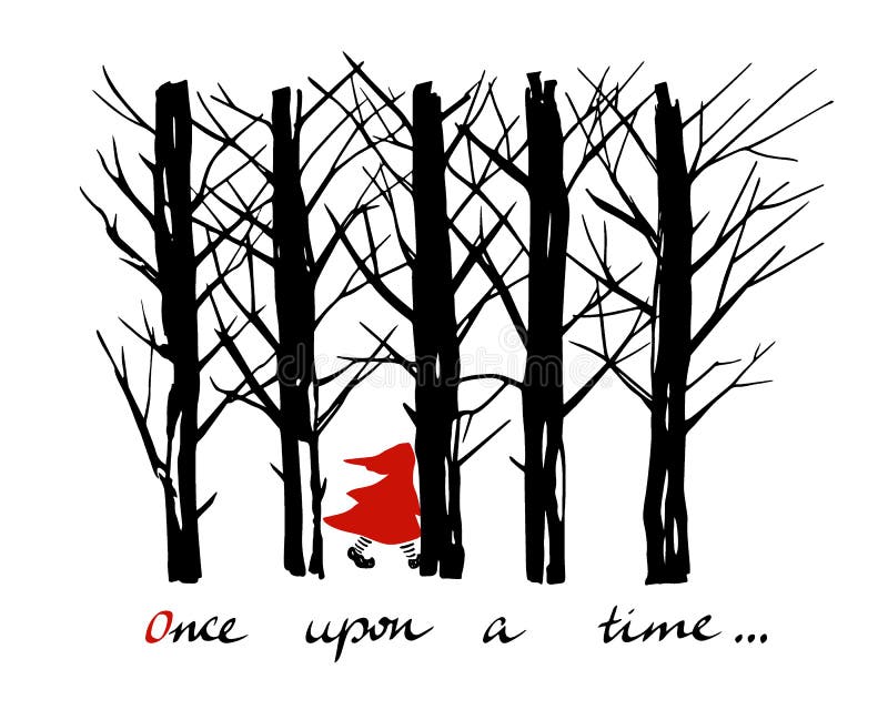 storyteller clipart black and white tree