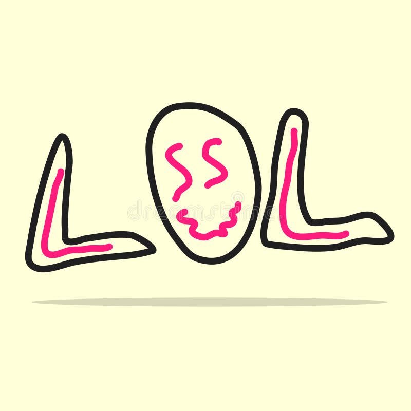 Lol Laughing Out Loud Vector Illustration Stock Vector Illustration