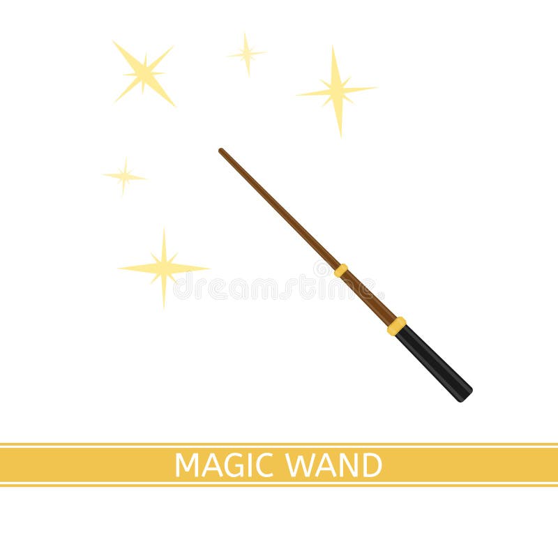 Magic Wand Isolated vector illustration