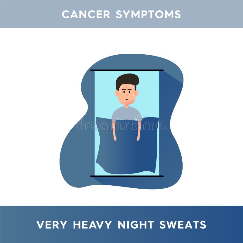 Night Sweats Disease Symptom Glyph Icon Vector Illustration Stock ...