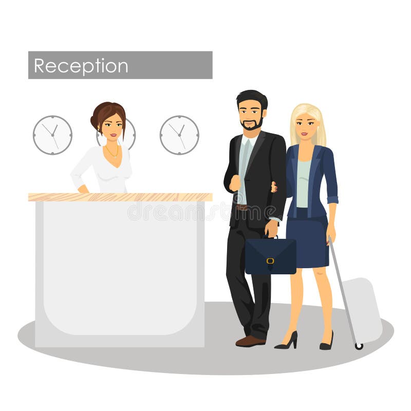 Male Hotel Front Desk Stock Illustrations 61 Male Hotel Front