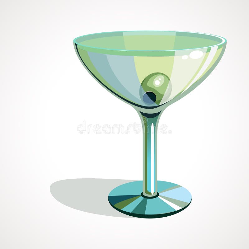 Martini Glasses stock illustration. Illustration of shapes 6090345