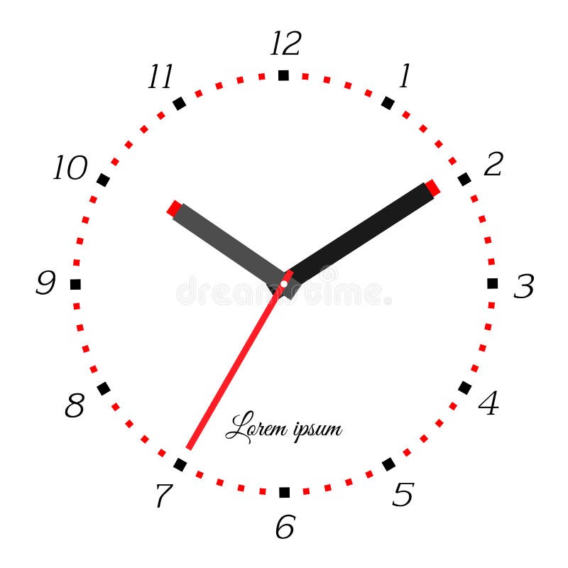 Plain Clock Face Vector Stock Illustrations 102 Plain Clock Face