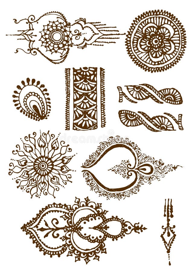 Vector illustration mehendy stock illustration Vector illustration mehendy stock illustration