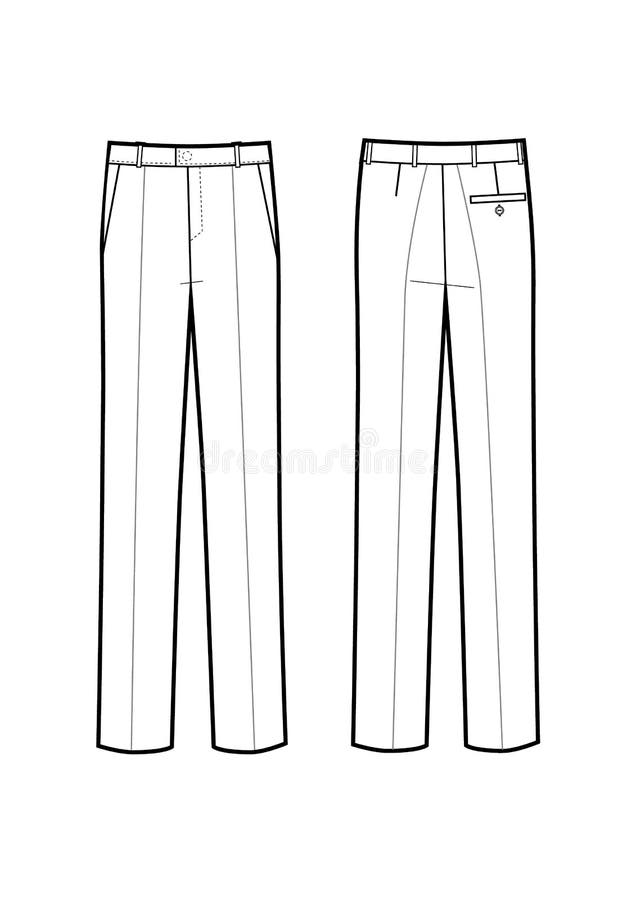 Men s pants stock vector. Illustration of black, elegant - 27281952