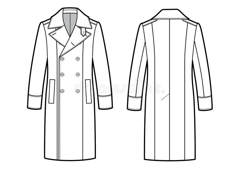 Men Trench Coat Stock Illustrations 467 Men Trench Coat Stock