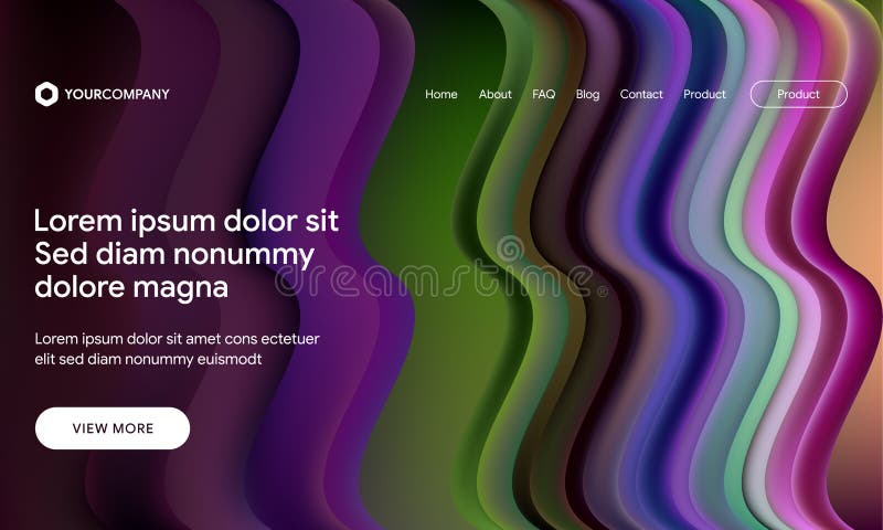 Vector illustration of Modern design with flow shape and liquid wave background. Responsive landing page or web template design vector illustration Vector illustration of Modern design with flow shape and liquid wave background. Responsive landing page or web template design vector illustration