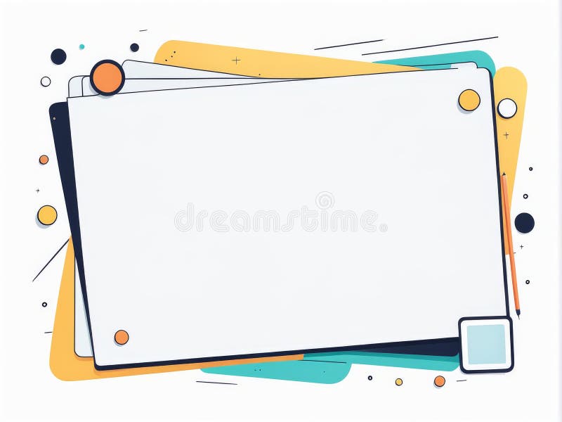 Vector illustration of modern digital tablet with abstract background stock illustration