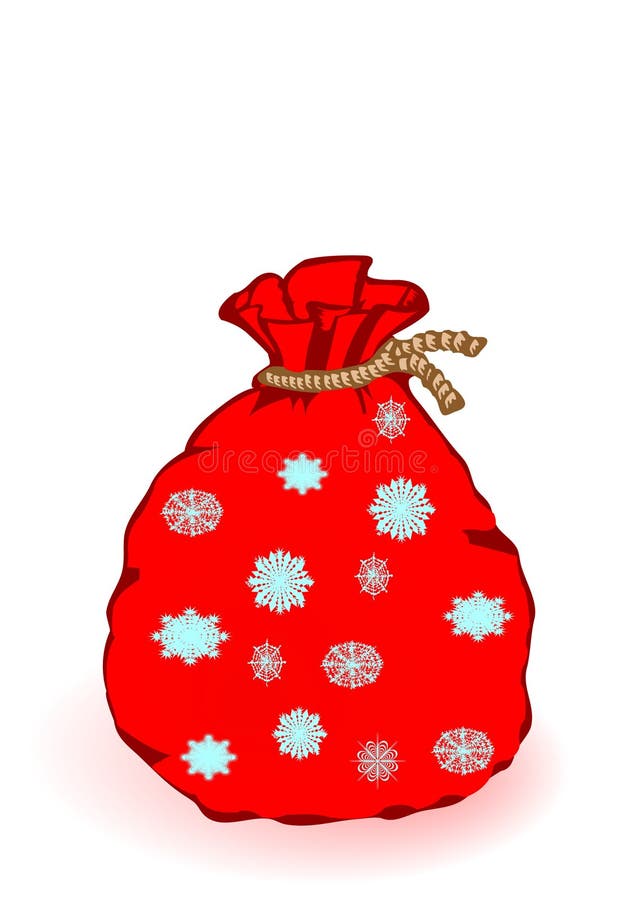 Vector illustration a New Year s sack