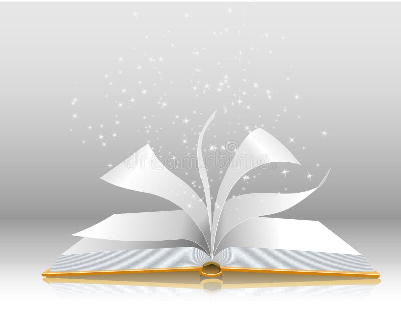 Vector Illustration of an open Book royalty free illustration