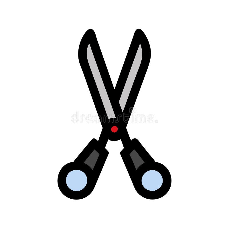 Vector Illustration of Open Scissors for Crafting and Design Projects vector illustration