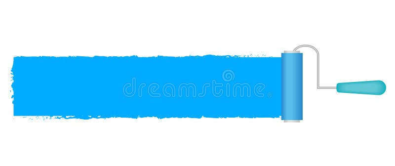 Paint roller stock vector. Illustration of designer, isolated - 30137239, image size:1600x671