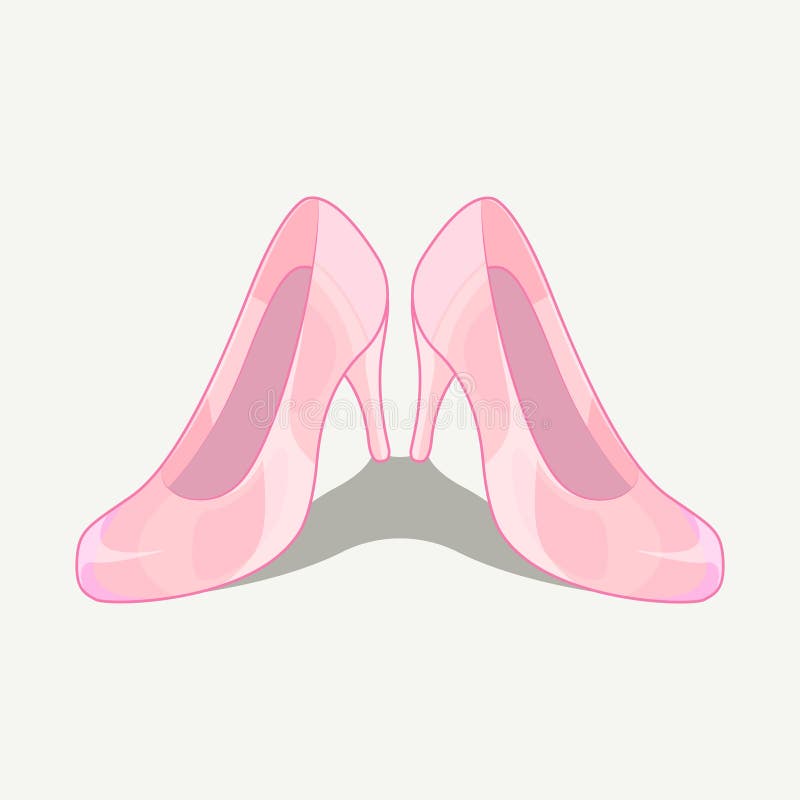 RED Shoes Heels Illustration Stock Vector - Illustration of heels, pair ...