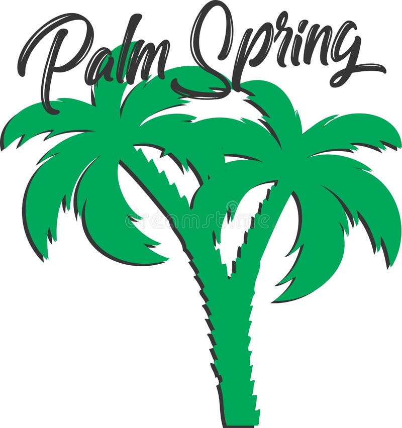 Vector illustration of palm tree vector illustration