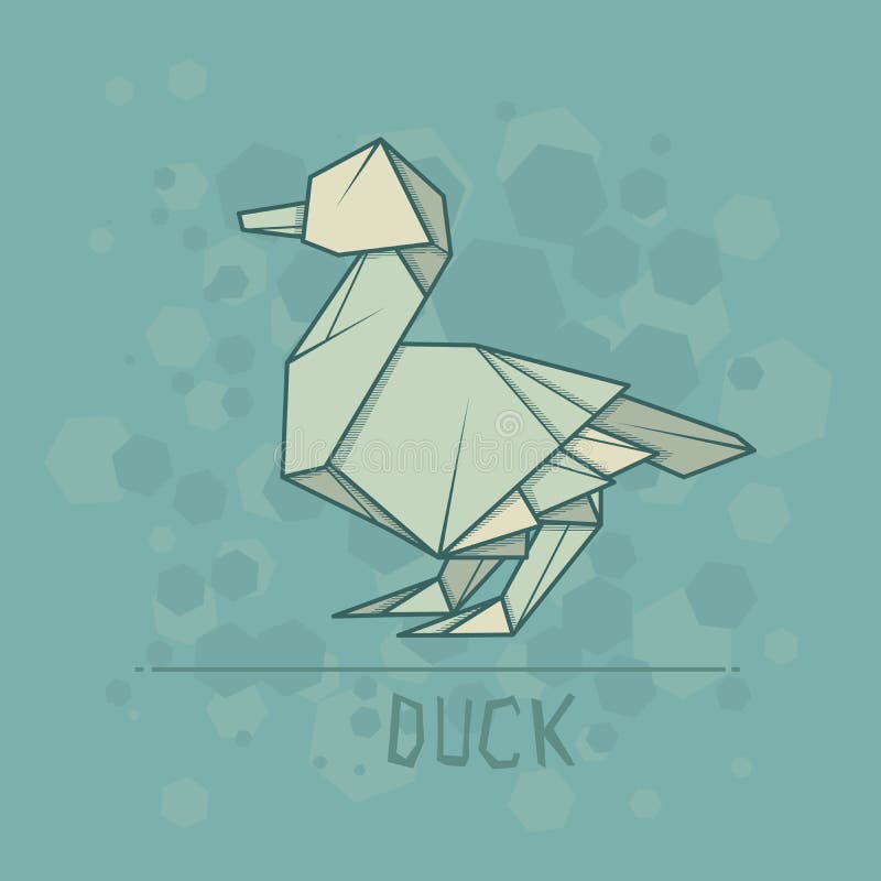 Origami Duck Stock Illustrations – 417 Origami Duck Stock