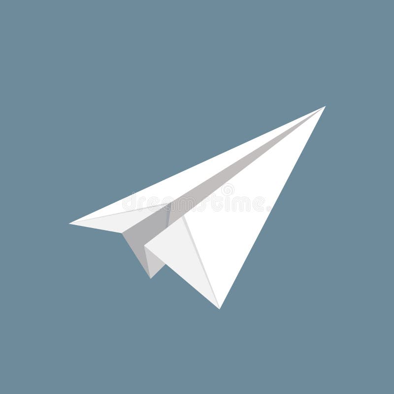 Vector Illustration Of Paper Plane Stock Vector - Illustration of