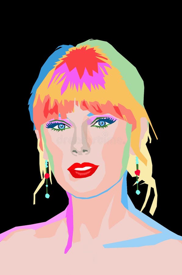 Taylor Swift, famous singer and song writer pop art