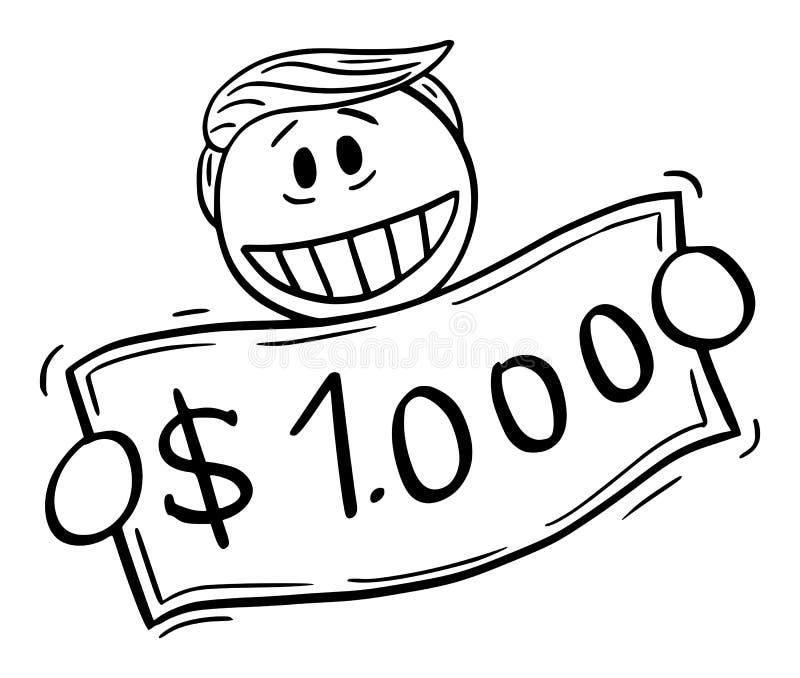 One thousand dollars Royalty Free Vector Image