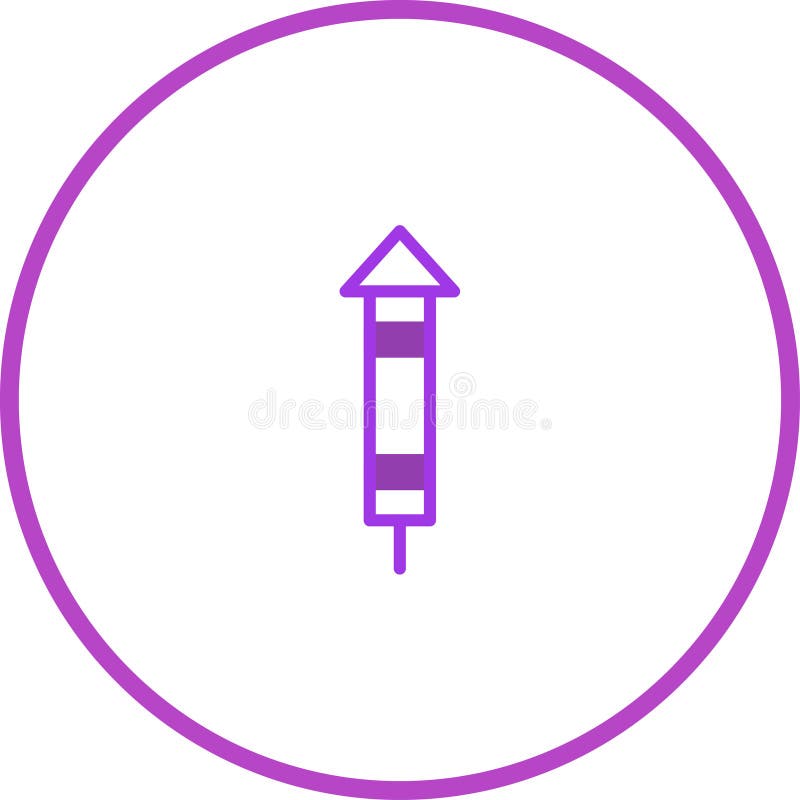 Vector illustration of a purple firework icon on a white background design royalty free illustration