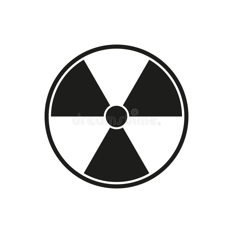 Vector Illustration of Radiation Sign in Circle. Isolated. Stock Vector ...