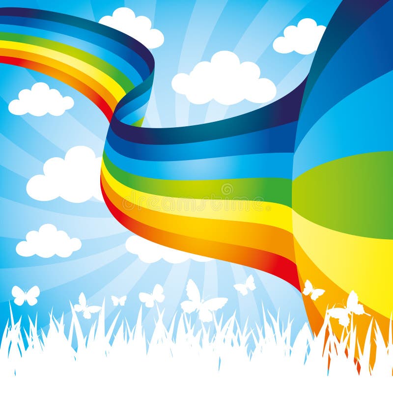 Vector illustration. Rainbow. stock illustration