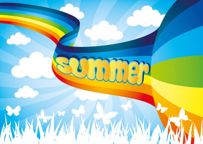 Vector illustration. Rainbow. stock illustration