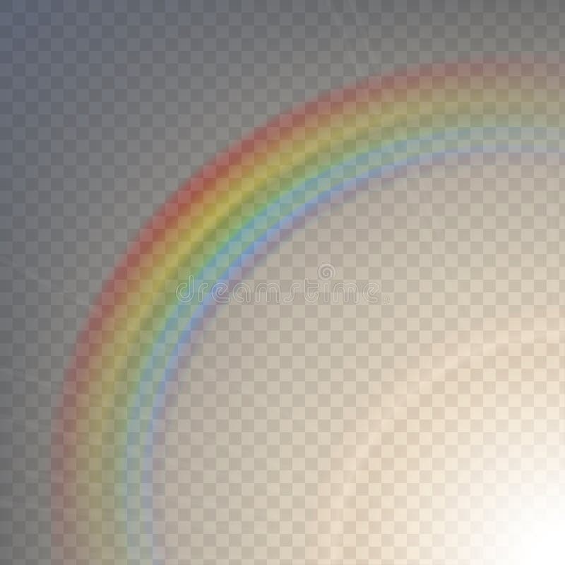 Vector illustration rainbow on a transparent background. EPS 10 royalty free illustration