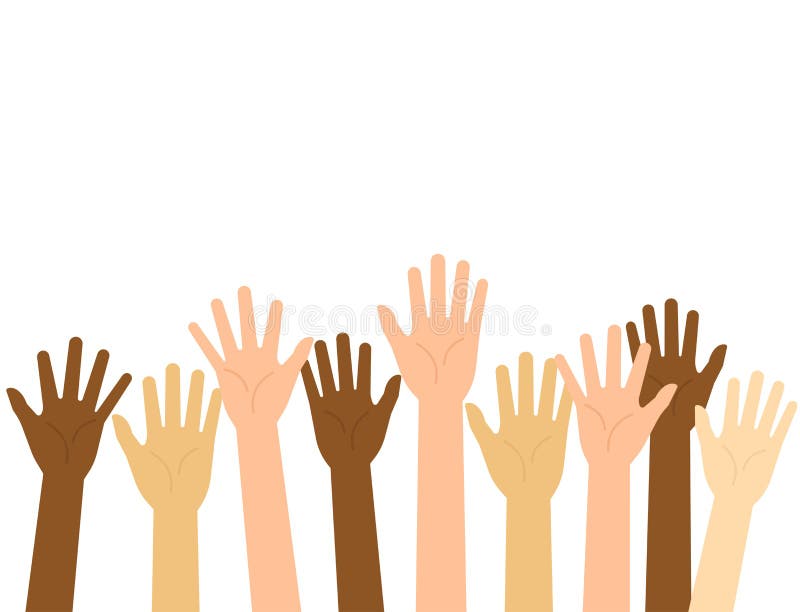 Raised Hands Group with Olympic Globe Icon Stock Vector - Illustration