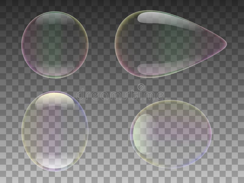 Vector illustration of a realistic soap bubble royalty free illustration