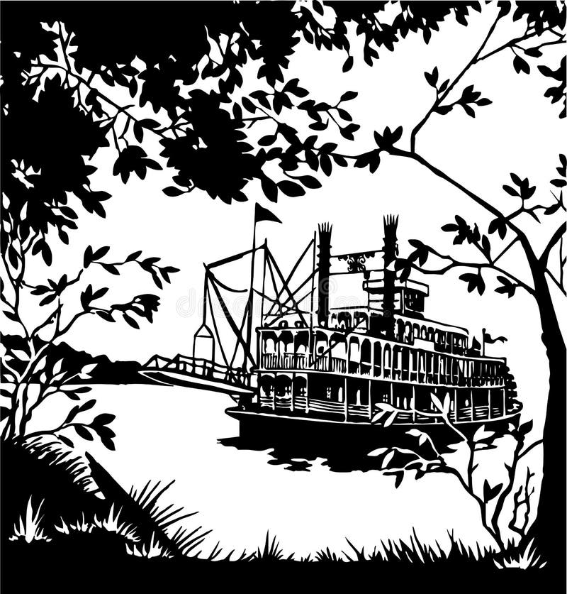 Riverboat Vector Stock Illustrations 135 Riverboat Vector Stock