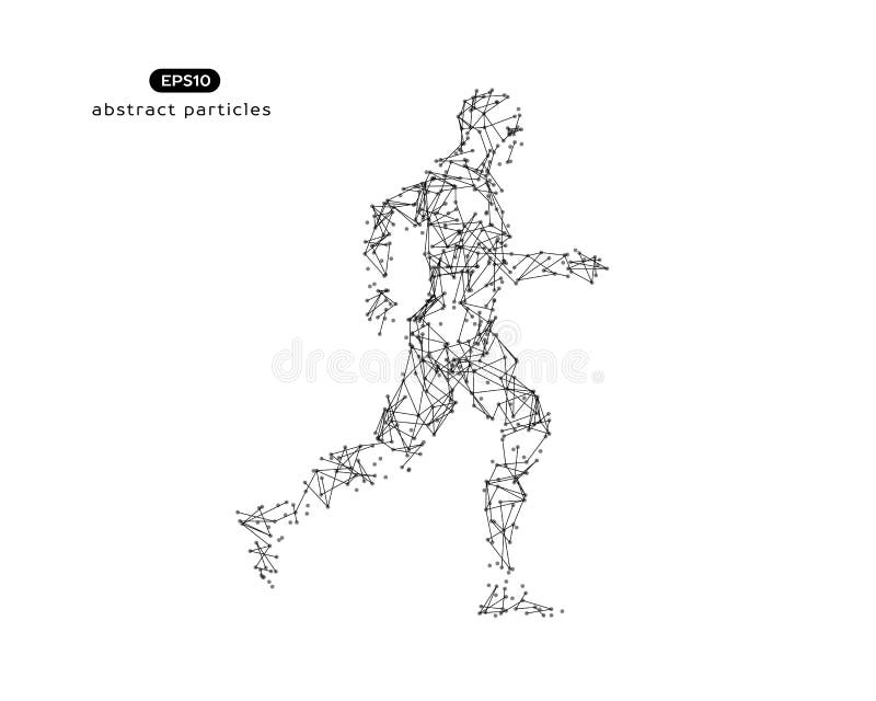 Vector Illustration of Running Man. Stock Vector - Illustration of ...