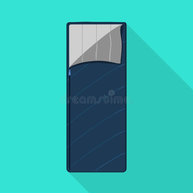 Vector illustration of sack and blanket symbol. Web element of sack and sleeping vector icon for stock. stock illustration