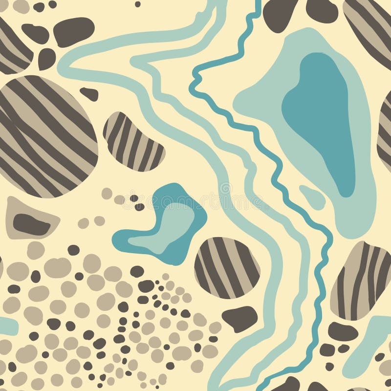 Seamless vector pattern: sea surf