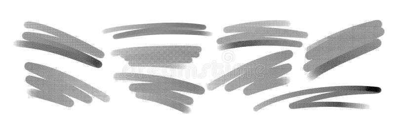 Vector Illustration Set Of Artistic Monochrome Background Featuring Abstract Grayscale Brush Strokes And Patterns, Ideal royalty free illustration