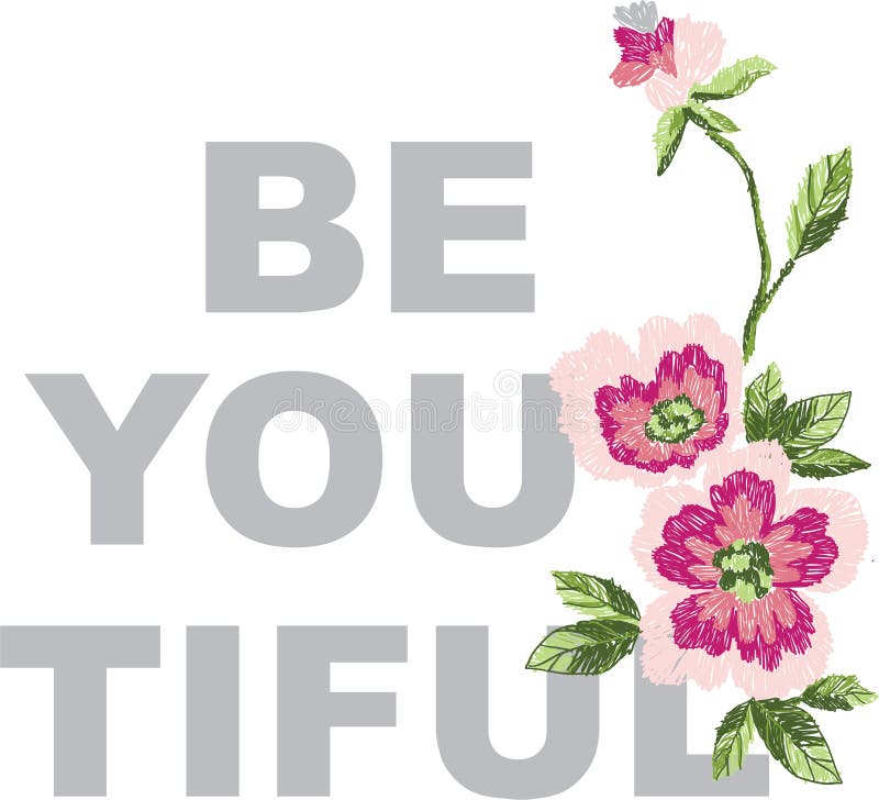 Vector illustration of set of flowers royalty free illustration