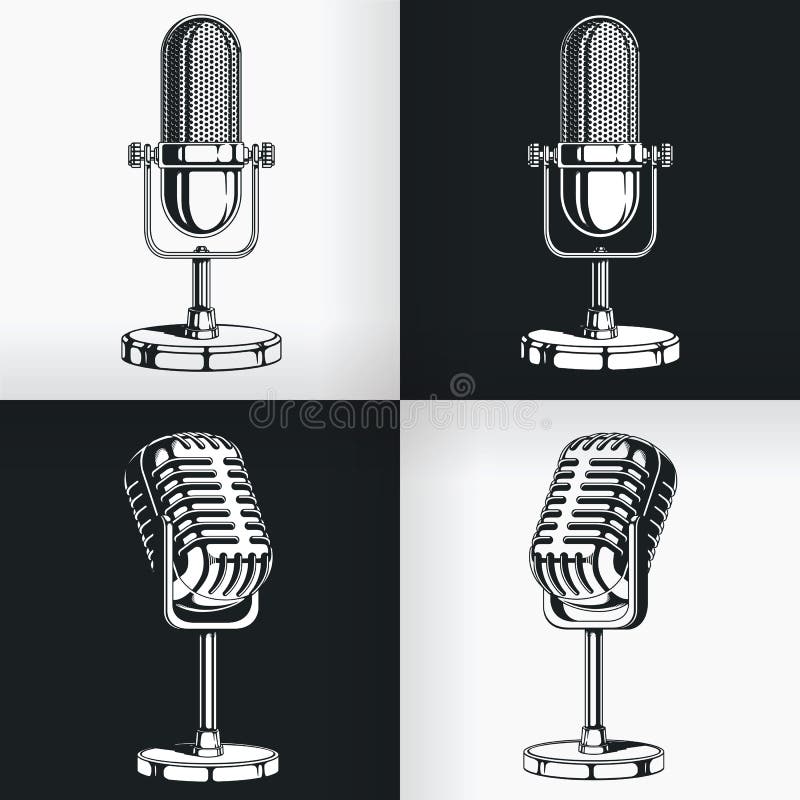 18,500+ Podcast Microphone Stock Illustrations, Royalty-Free