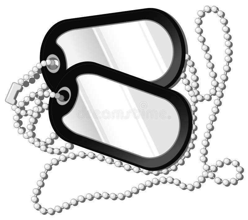 Vector Illustration Of Soldier Dog Tags Stock Vector - Image: 65085293