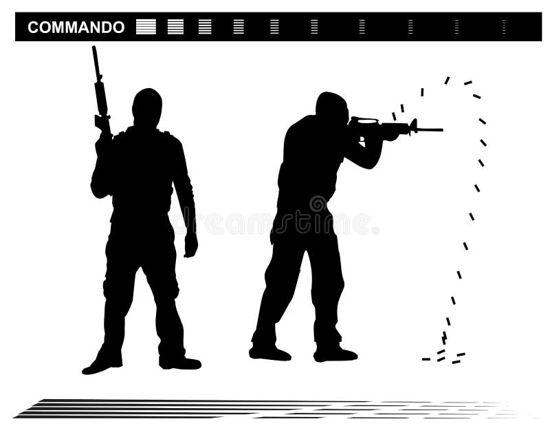 Vector illustration Special Forces SWAT Team Police stock illustration Vector illustration Special Forces SWAT Team Police stock illustration