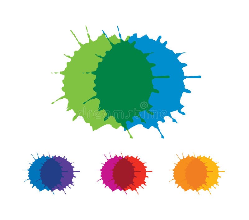 Splash Paint Water Vector Sign Stock Vector Illustration of color